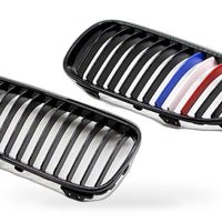 BMW 3 Series Coupe E92 E93 10-14 Gloss Black M-Style Grille Front Face - XQ1