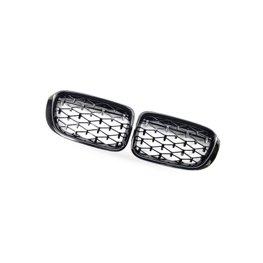 BMW X3 X4 F25 F26 14-16 Meteor Diamond Grille Mesh [Meteor Gloss Black]