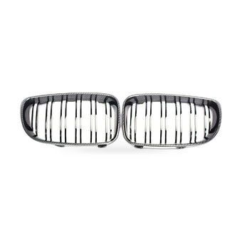 compare product 1 Series BMW E81 E87 08-11 Carbon Fiber Dual Line Front Grille Mesh
