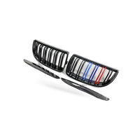 Gloss Black Dual Line Grille Suitable for BMW 3 Series E90 E91 06-08 - BD1