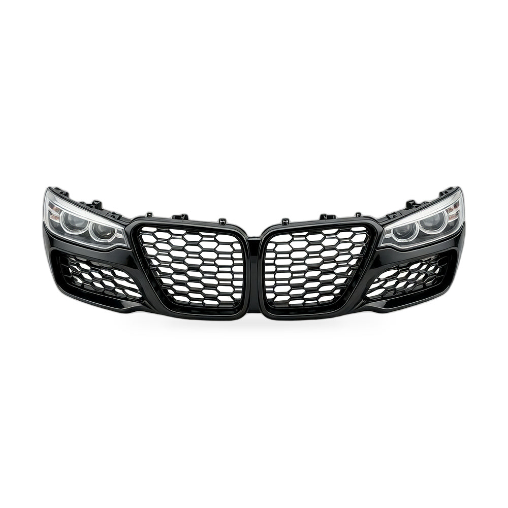 Dual Line M Style Gloss Black Grille Suitable for BMW 1 Series F20 F21 2015-2017 - ZT3