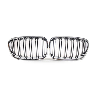 compare product BMW 1 Series F20 Chrome Double Line Gloss Black Grille Suitable for 11-14