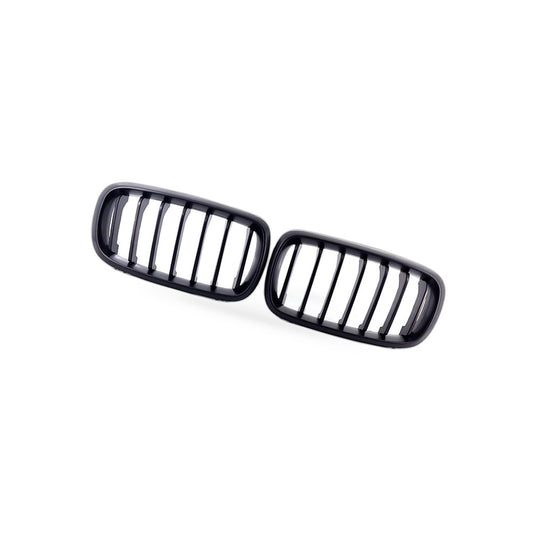 Suitable for BMW X5 F15 X6 F16 2014-2017 Matte Black Single Line Front Bumper