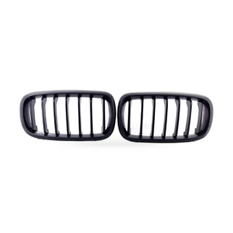 compare product Suitable for BMW X5 F15 X6 F16 2014-2017 Matte Black Single Line Front Bumper