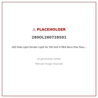 compare product LED Side Light Fender Light Suitable for VW Golf 4 MK4 Bora Polo Passat B5
