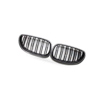 Carbon Pattern Dual Line Front Grille Suitable for BMW 5 Series E60 E61 04-09 - BD1