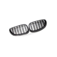Carbon Pattern Dual Line Front Grille Suitable for BMW 5 Series E60 E61 04-09 - BD2