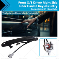 Front Driver Right Side Door Handle Keyless Entry Suitable for 10-19 Nissan Juke