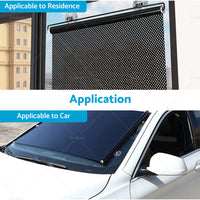 Retractable Car Front Rear Windshield Sun Shade Window Visor Folding UV Block