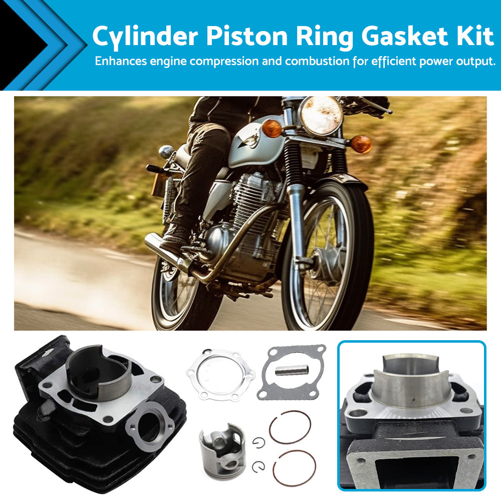 {{ Cylinder Piston Ring Gasket Kit Suitable For Yamaha DT175 MX175 F G H 1978-2014 }} - Buy Car Parts Online at {{ Kaka Auto Parts }}.