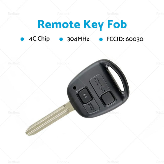 60030 Remote Car Key Suitable For Toyota Corolla Rav4 Tarago Avensis Verso