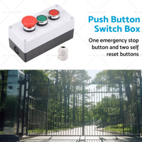 Push Button Switch Box Momentary NO NC Red Green Switches and Emergency Stop