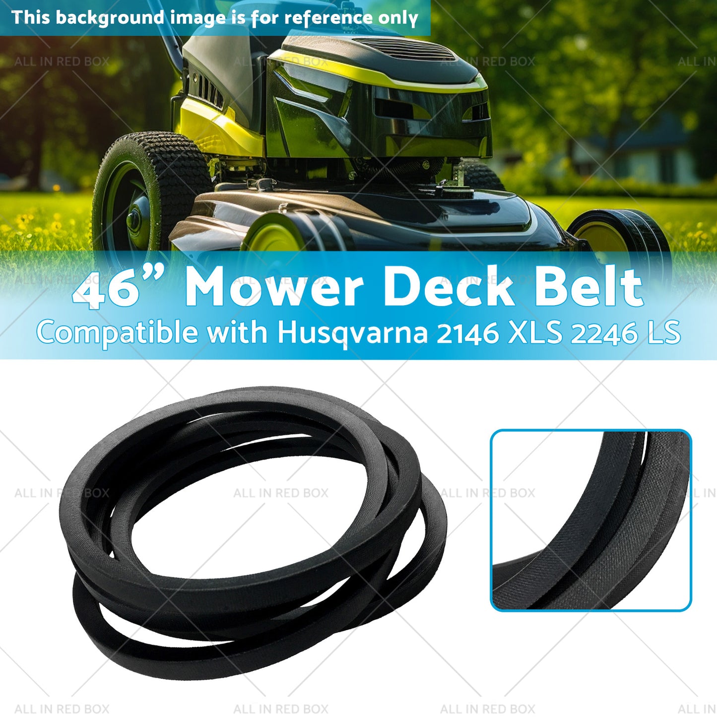 46 inch  Mower Deck Belt Suitable for Husqvarna 532405143 21546607 405143 Deck Belt