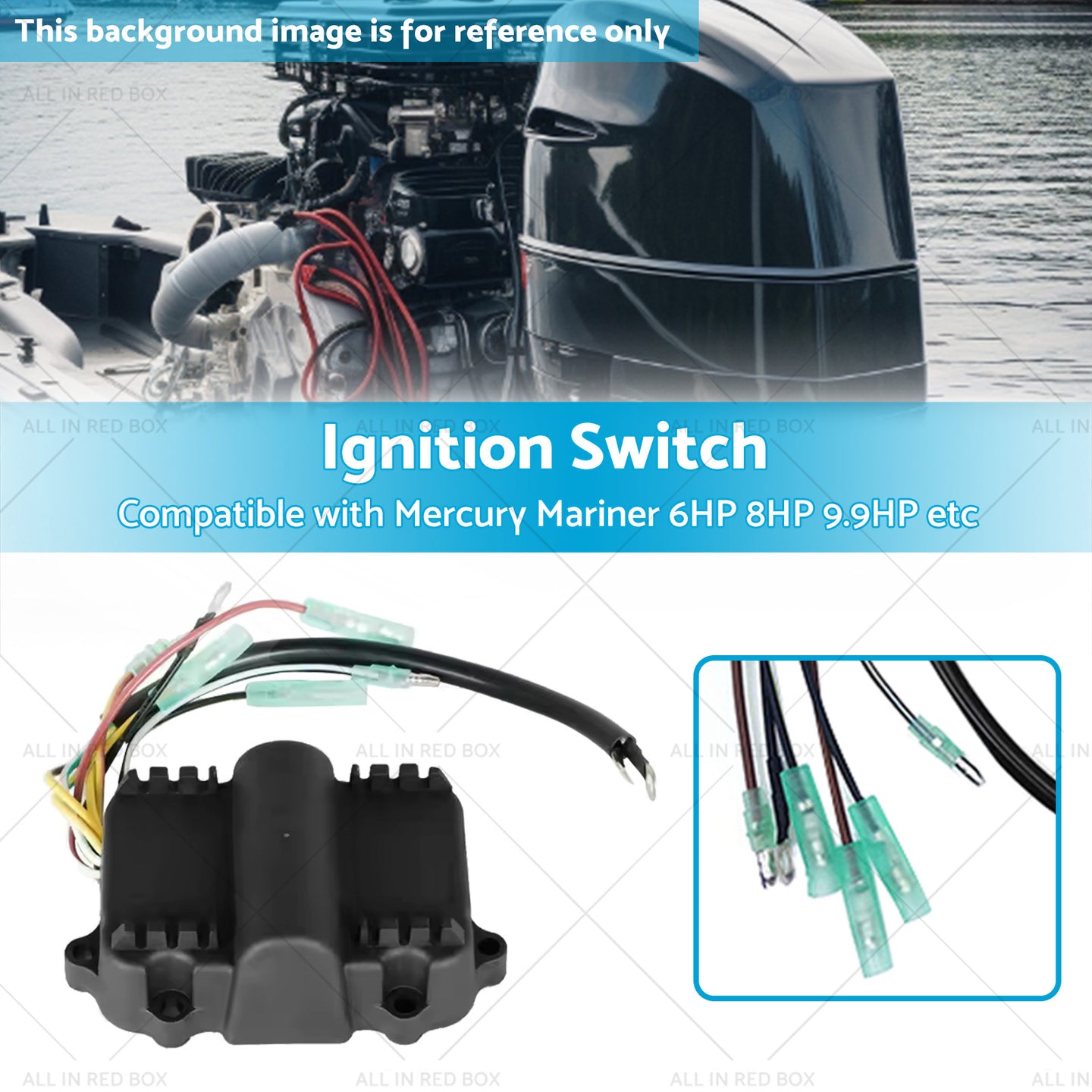 {{ CDI Ignition Switch 339-7452A19 For Mercury Outboard 6 8 9.9 10 15 20 25 35 HP }} - Buy Car Parts Online at {{ Kaka Auto Parts }}.