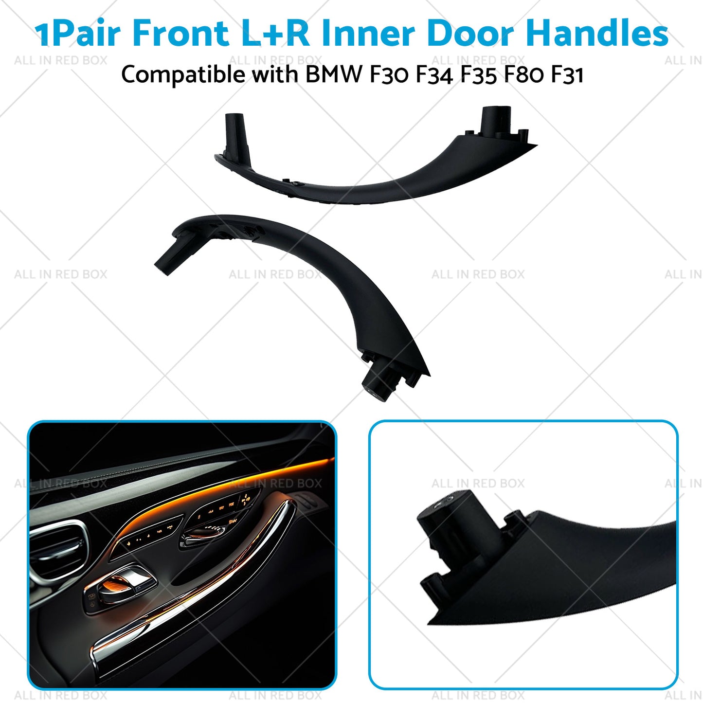 2x Front LR Inner Door Handles Suitable For BMW F30 F34 F35 F80 F31 51417279311