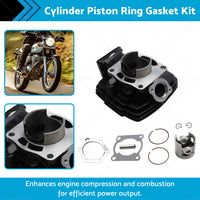 Cylinder Piston Ring Gasket Kit Suitable For Yamaha DT175 MX175 F G H 1978-2014