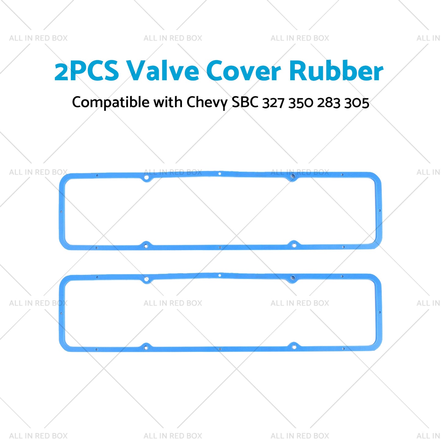 2PCS Valve Cover Rubber Steel Core Gasket Suitable For Chevy SBC 283 305 327 350