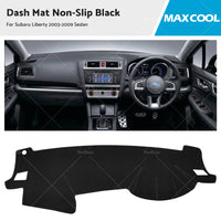 Dash Mat For Subaru Liberty 2003-2009 Sedan Dashboard Cover Black Non-Slip