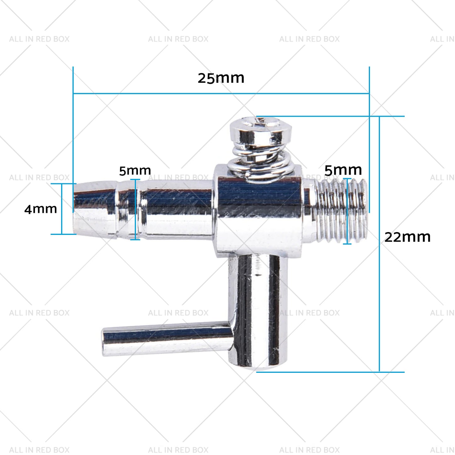 4mm Air Flow Distributor Controller Valves for Aquarium Fish Tank Pond Pump Hose