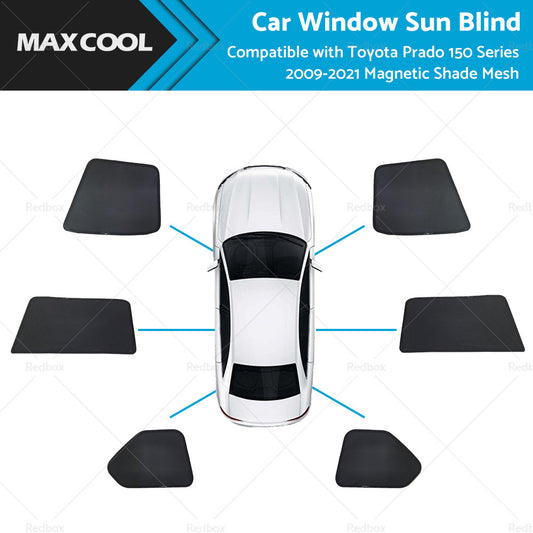 Car Window Sun Blind for Toyota Prado 150 Series 2009-2021 Magnetic Shade Mesh