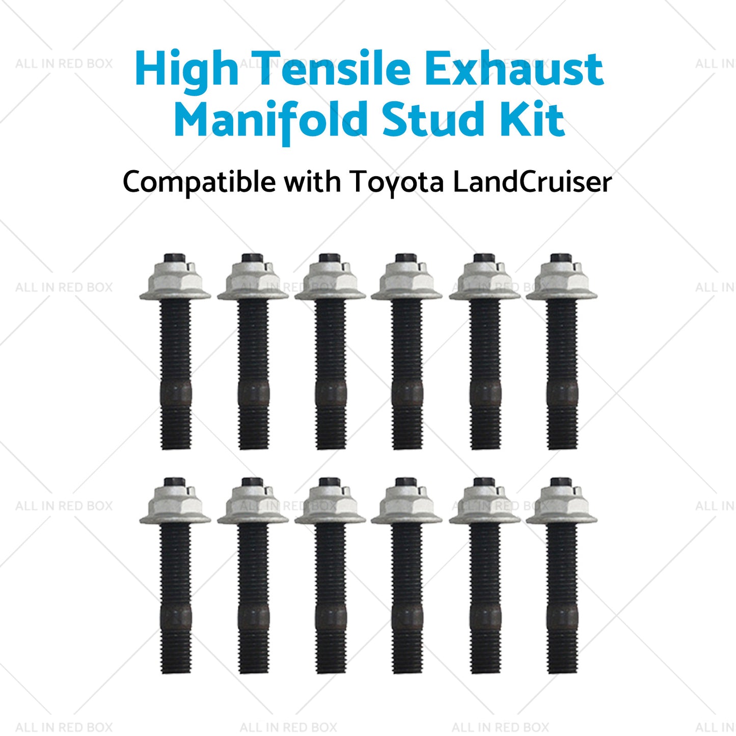 High Tensile Exhaust Manifold Stud Kit Suitable for 1HZ  or  1HD Toyota LandCruiser