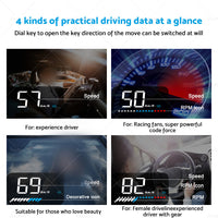 Head Up Display Car Universal OBD GPS Dual System 3. 5inch HUD Speed Alarm Voltage