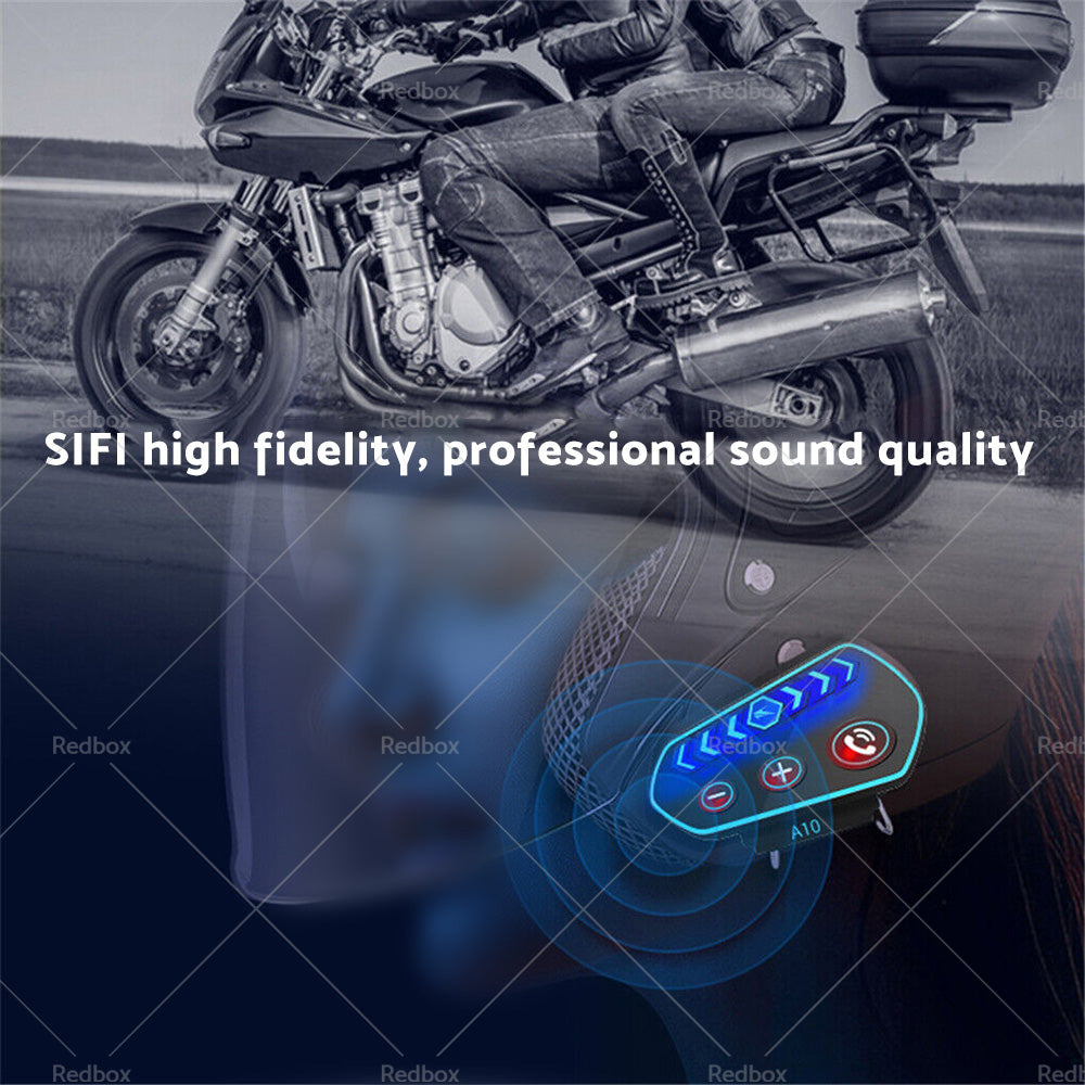 Bluetooth-5. 0 Wireless Motorcycle Helmet Headset Intercom Motorbike Headphone