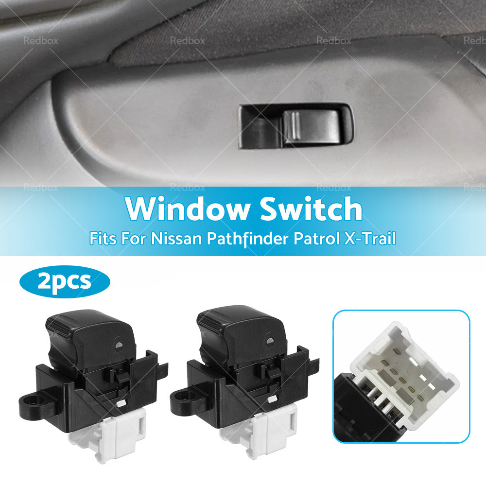 2X Single Window Switch Control 25411-0V000 For Nissan Pathfinder Patrol X-Trail