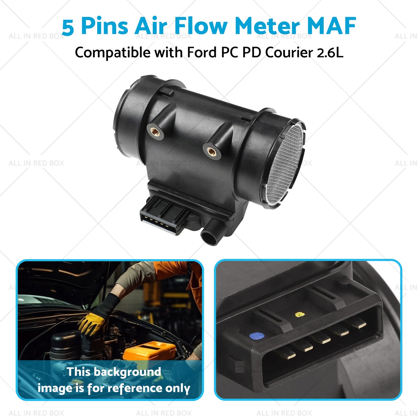 E5T50371 5 Pins Air Flow Meter MAF Suitable for Ford PC PD Courier 2. 6L 91-99