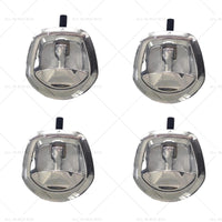4 Set Chrome Power Operated Recessed Folding Whale Tail T-Lock Handle Toolbox