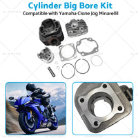 47mm Big Bore Head Cylinder Piston Kit Suitable for Yamaha Clone Jog50 to 70CC