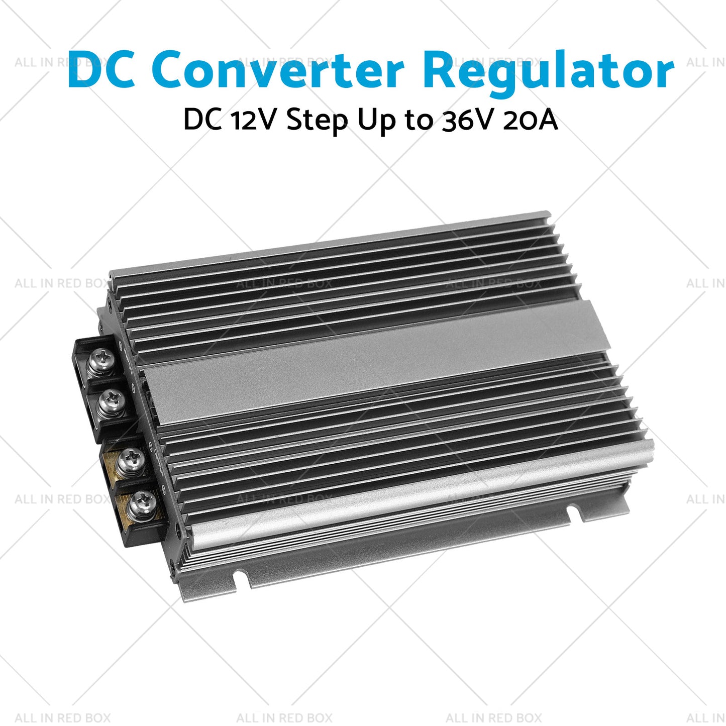 Waterproof DC-DC 12V Step Up to 36V 20A Converter Regulator Car Power Supply