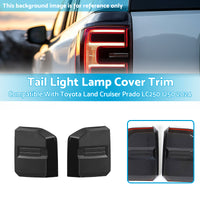 {{ 2X Tail Light Lamp Cover Trim Suitable For Toyota Land Cruiser Prado LC250 2024 }} - Buy Car Parts Online at {{ Kaka Auto Parts }}.