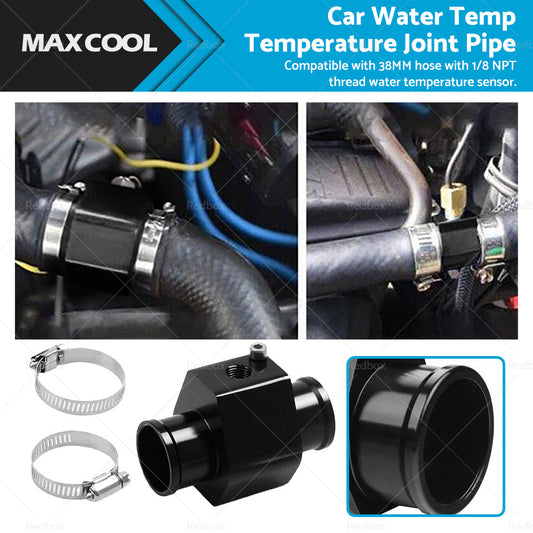 38mm Car Water Temp Temperature Joint Pipe Sensor Gauge Radiator Hose Adapter