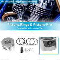 Suitable for Honda CT90 66-79 STD Piston Kit 47mm Rings Pin Clips