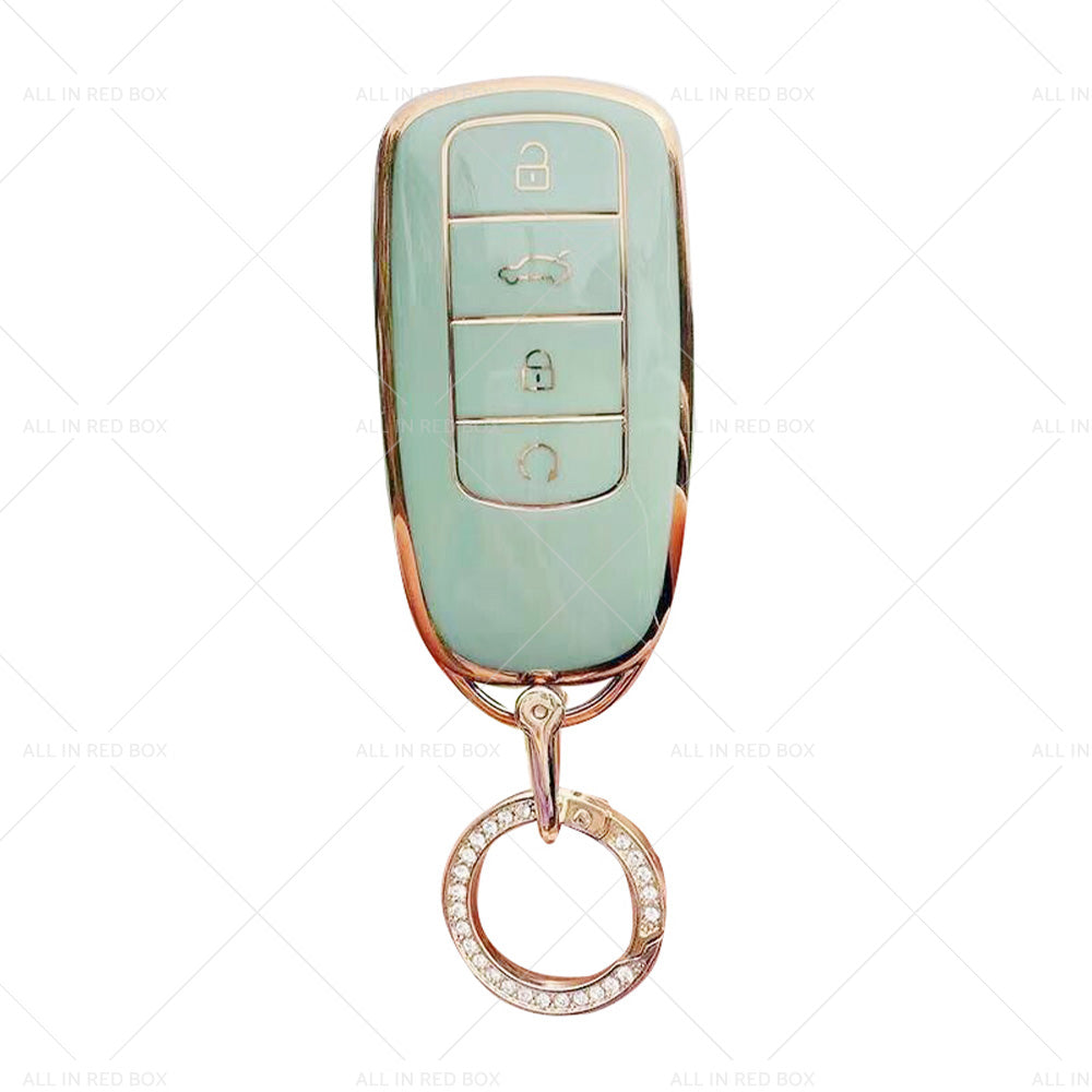 TPU Car Remote Key Fob Case Cover Suitable For Chery Omoda 5 Green