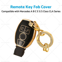 TPU Remote Car Key Fob Cover Case Suitable for  Mercedes A B C E G S Class CLA