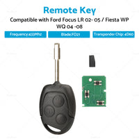 Remote Key 433MHz 4D60 Suitable For Ford Focus LR 02-05 Fiesta WP WQ 04-08