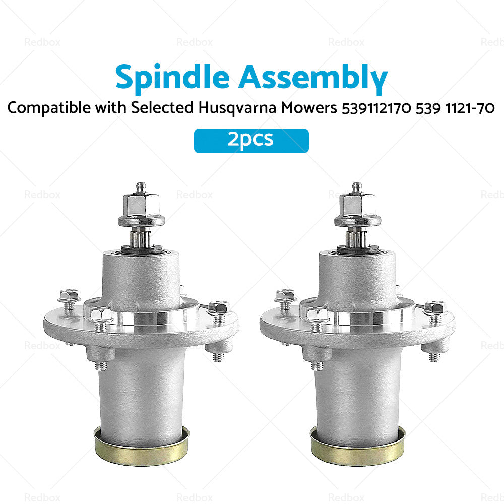 2x Spindle Assembly Suitable For Selected Husqvarna Mowers 539112170 539 1121-70