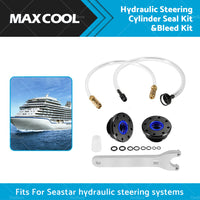 {{ Front Mount Hydraulic Steering Cylinder Seal Kit  and  Bleed Kit For Seastar HS5157 }} - Buy Car Parts Online at {{ Kaka Auto Parts }}.