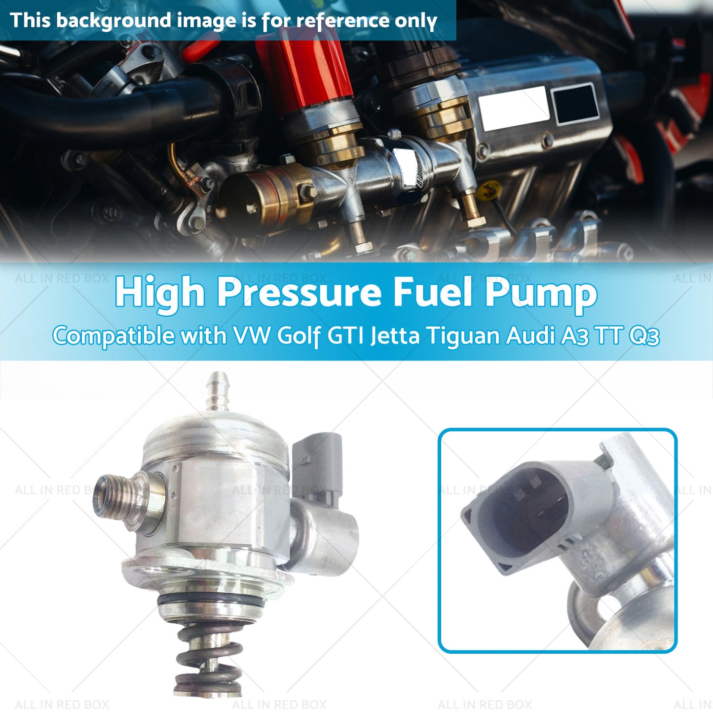 1x High Pressure Fuel Pump Suitable For VW Golf GTI Jetta Tiguan Audi A3 TT Q3