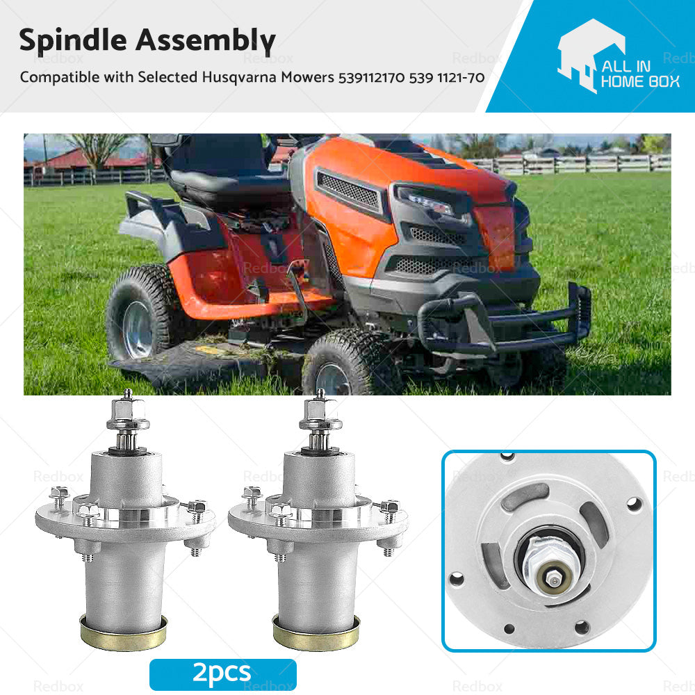 2x Spindle Assembly Suitable For Selected Husqvarna Mowers 539112170 539 1121-70