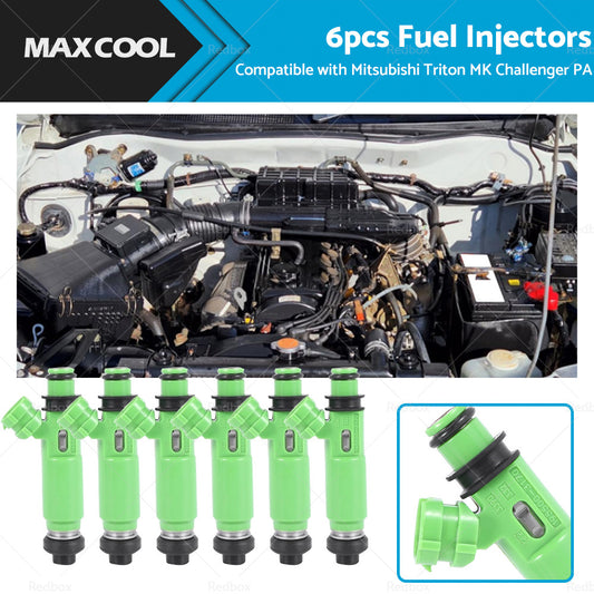 6PCS Fuel Injector Suitable for MITSUBISHI TRITON MK 6G72 3.0L V6 Challenger PA