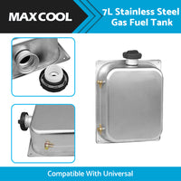 {{ 7L Stainless Steel Gas Fuel Tank Emergency Backup Suitable For Webasto Heater }} - Buy Car Parts Online at {{ Kaka Auto Parts }}.