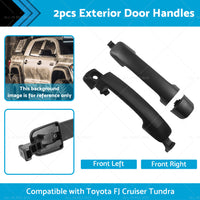 2x Black Exterior Door Handle 69210-0C010 Suitable for Toyota FJ CRUISER AU