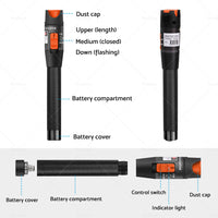 Visual Fault Locator 30mW 30km Red Light Pen Fiber Optical Cable Tester Meter