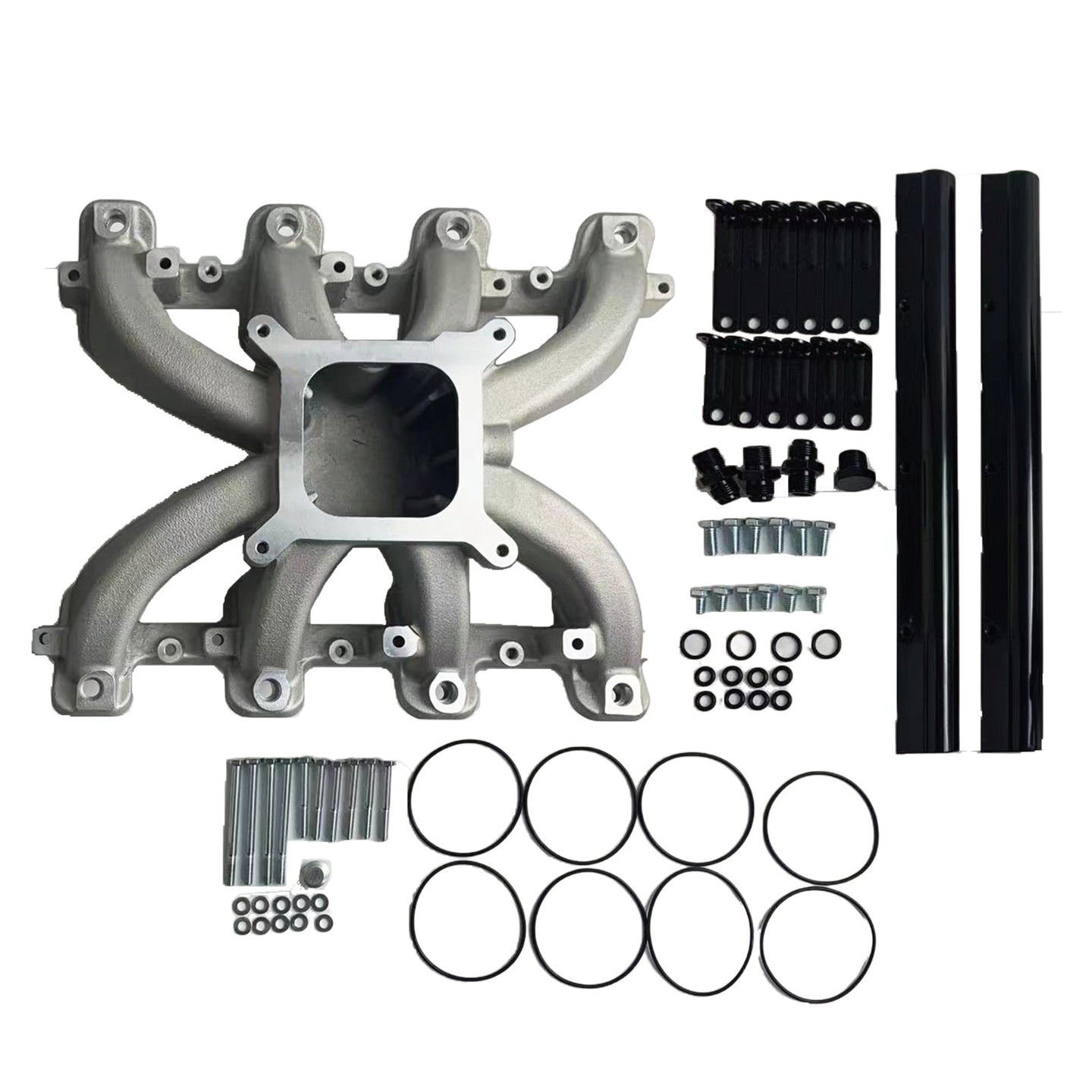 {{ Intake Manifold w/ Fuel Rail Suitable for Chevy GM LS1 LS2 LS6 Engine Dual Plane }} - Buy Car Parts Online at {{ Kaka Auto Parts }}.