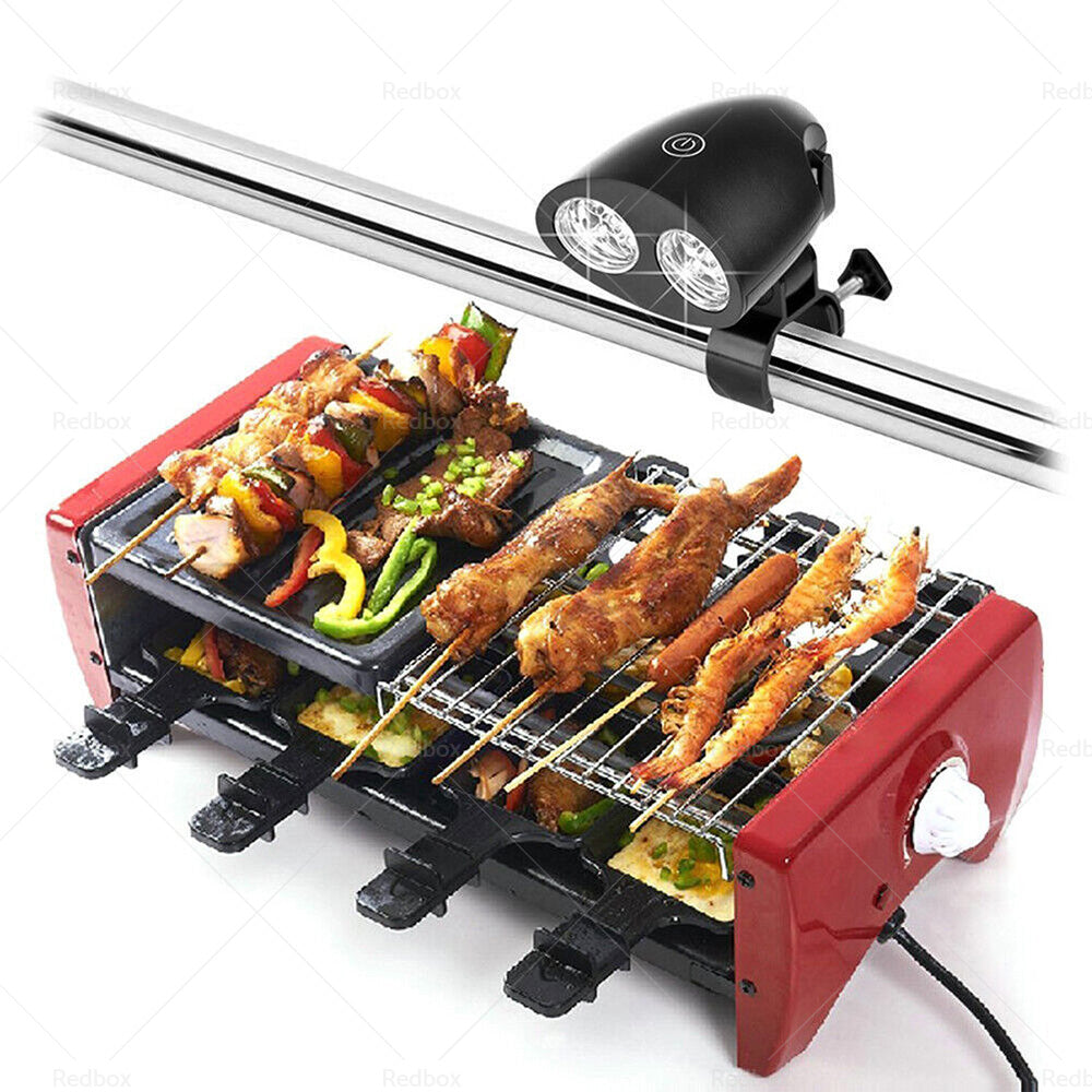 BBQ Grill Light Outdoor Super Bright LED Lamp Base Barbecue with 10 Super Bright