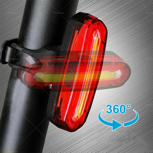 120 Lumens LED Bike Tail Light USB Rechargeable Powerful Bicycle Rear Light