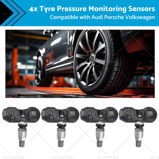 4x Tyre Pressure Monitoring Sensors Suitable for Audi Volkswagen Porsche 02-17